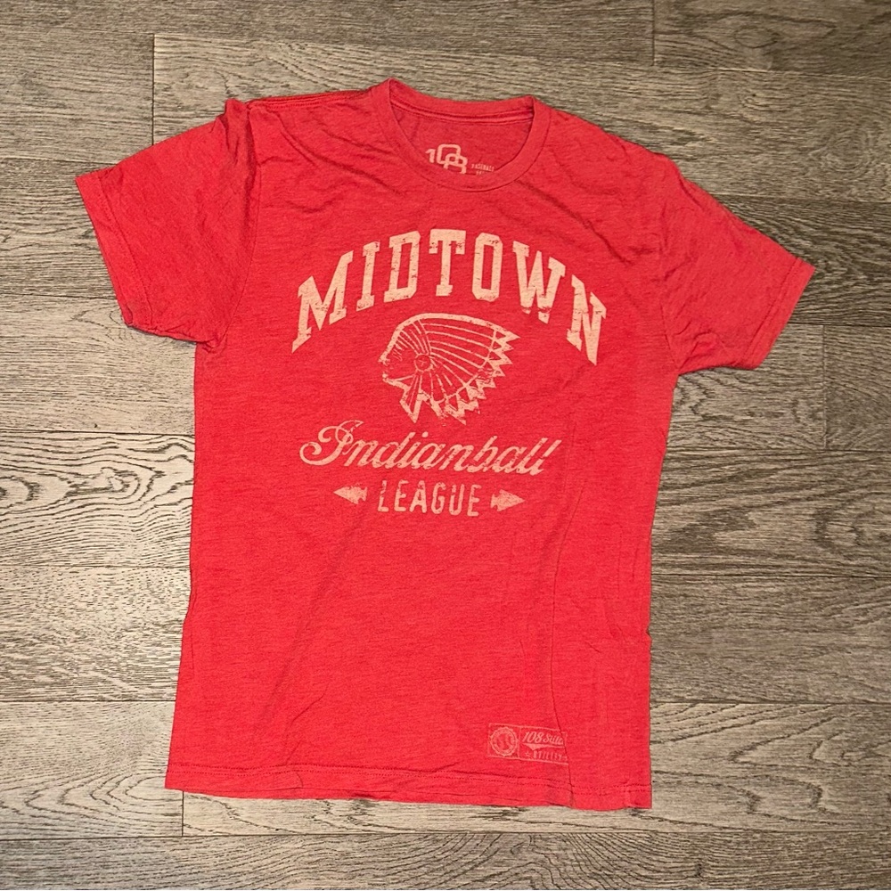 108 Stitches Red Short Sleeve Tee Shirt Size M